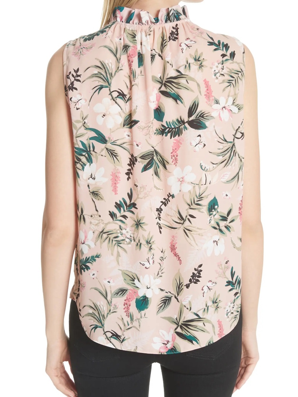 Kate Spade Swamped Botanical Ruffle Shell - Picture 6 of 10